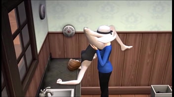 Busty brunette struggles to make money at her job