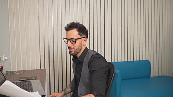 Milf the horny secretary welcomes me to my new job by riding my cock in my office