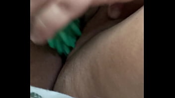 Amateur woman plays with creature cock