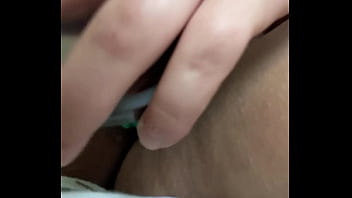 Amateur woman plays with creature cock