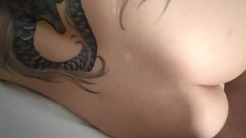 I woke up in my stepsister's bed and she fucked me with her ass