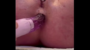 Anal masturbate and anal grape moving