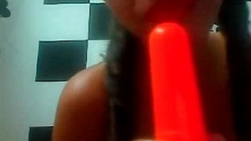 Brunette pigtail playing