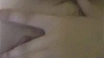 This blonde plugged herself