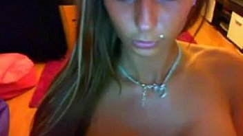 Hot cam girl using her toy