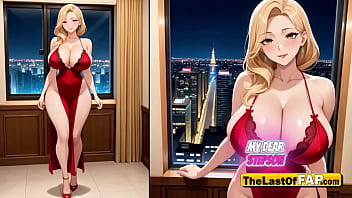 "don’t cum yet sweetie" – perverted stepmother slow strokes massive dick & makes him beg – ai uncensored hentai