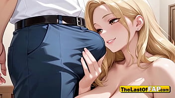 "don’t cum yet sweetie" – perverted stepmother slow strokes massive dick & makes him beg – ai uncensored hentai