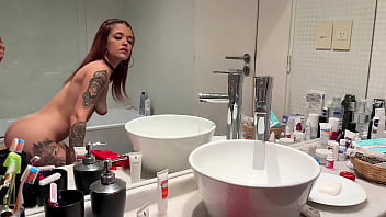 I made my best friend mile gomez undress for me in the bathroom and we fuck after
