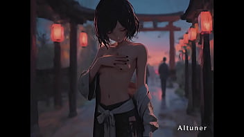 Lantern light on her back; she rides dusk slow—finishing where the mountains turn to night Lantern light on her back; she rides dusk slow—finishing where the mountains turn to night