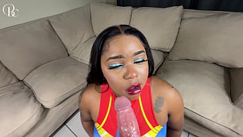 White guy fucked my black pussy and gave me a facial