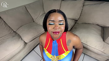 White guy fucked my black pussy and gave me a facial