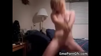 Horny emo blonde posing naked