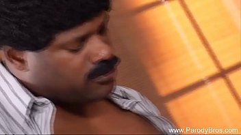 Ebony penis invades horny babe