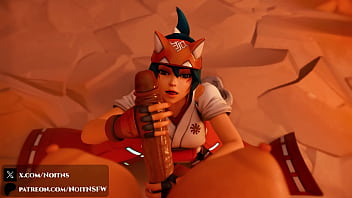 Overwatch kiriko sucks off futa ashe full