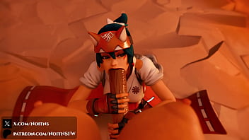 Overwatch kiriko sucks off futa ashe full