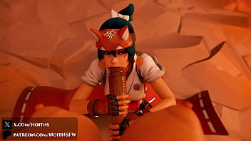 Overwatch kiriko sucks off futa ashe full