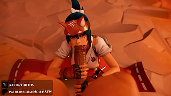 Overwatch kiriko sucks off futa ashe full