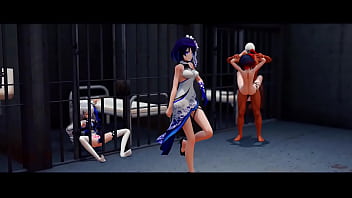 Three slaves enjoy being fucked