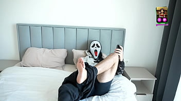 Demon girl came to a virgin guy and take his virginity halloween morning