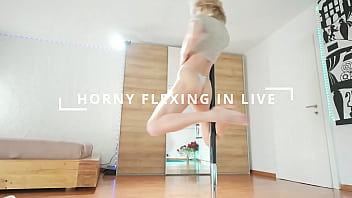 Insane anal on the yoga mat in livestream