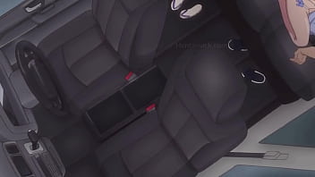 Car shakes with unstoppable lust in the backseat