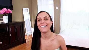 Roxanne rae all natural cutie huge cock pov blowjob and huge load messy cum facial