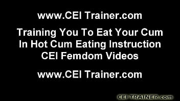 Cei cum eating instructions jerk off instructions