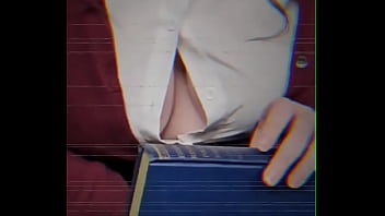 Showed up ready to impress—book in hand button down top barely holding on guess i *nailed* the interview or maybe