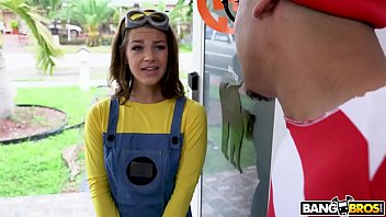 Bangbros teen evelyn stone gets a halloween treat from bruno