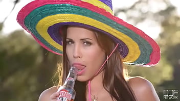 Bottle for her butthole