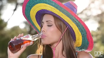 Bottle for her butthole