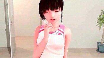 Cute hentai teen gets pussy banged in kitchen