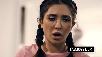 Blonde milf stepmom brandi love invites her stepdaughter to join in a step family threesome