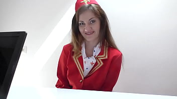 Air hostess gabriella daniels creampied