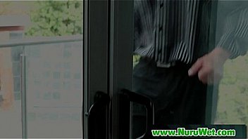 Soapy sensual massage sex for horny client 17