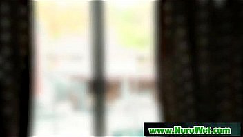 Soapy sensual massage sex for horny client 17