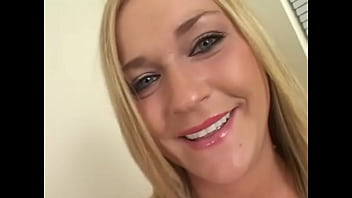 Mckenzie miles cute blonde blue eyes coed huge cock deepthroat facefuck throatfuck and huge facial pov blowjob