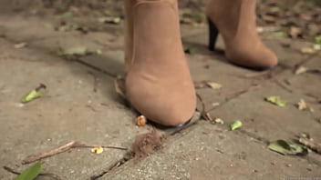 Crush cigarettes in boots