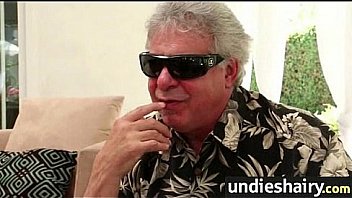 Hot babe in sexy undies and hairy pussy 6