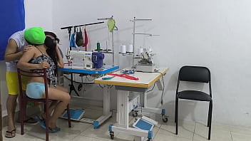 A fashion specialist has a passionate moment with her coworker she receives a delicious vaginal blowjob