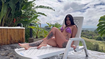 Sexy skinny girl gets fucked hard by a stranger