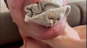 This amuses the two dominant lesbian girls and they film him with their cell phones to publish it on their social media accounts