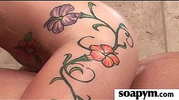 Hot babe soapy shower time 17