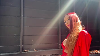 European stepmom artemisia love outside solo sesh