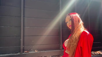 European stepmom artemisia love outside solo sesh