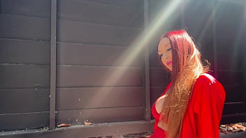 European stepmom artemisia love outside solo sesh