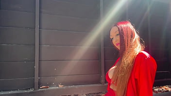 European stepmom artemisia love outside solo sesh