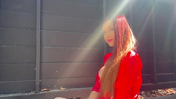 European stepmom artemisia love outside solo sesh