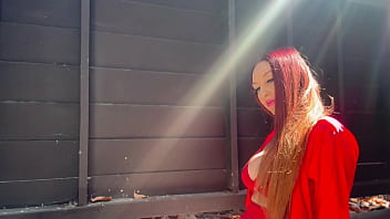 European stepmom artemisia love outside solo sesh