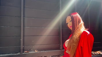 European stepmom artemisia love outside solo sesh